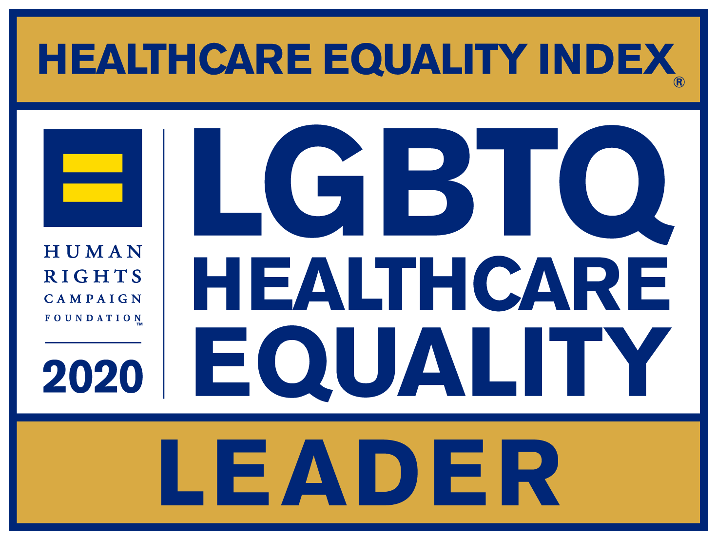 Healthcare Equality Index: LGBTQ Healthcare Quality Leader. Human Rights Campaign Foundation 2020.
